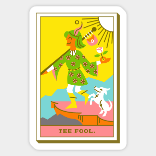 0 - The Fool - Tarot Card Sticker